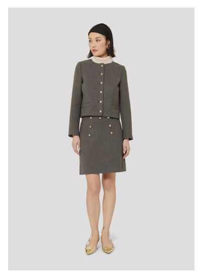 Jupe Jamie-Gris en Polyester