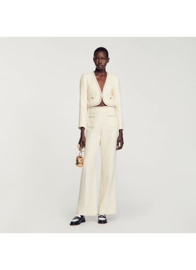 Veste courte en tweed