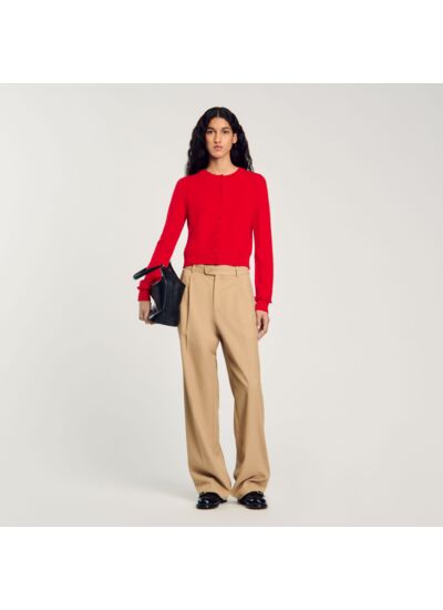Cardigan à volant