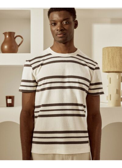T-shirt écru & marron City Forest