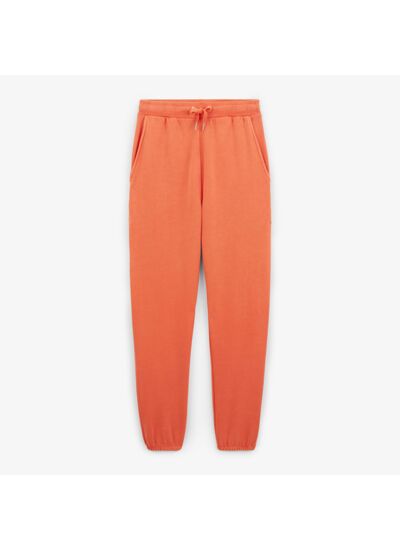 Jogging en molleton carotte