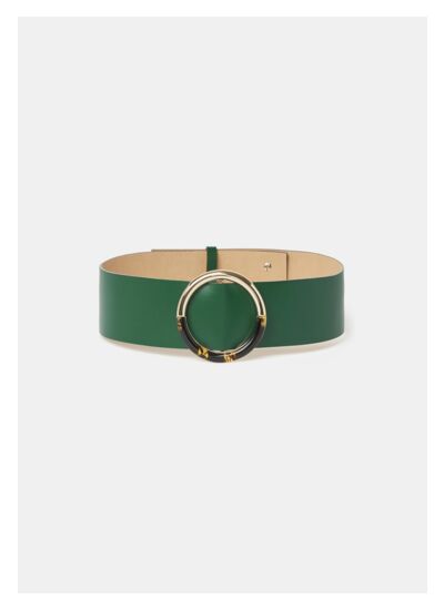 Ceinture Lauren-Cactus en Cuir De Vachette