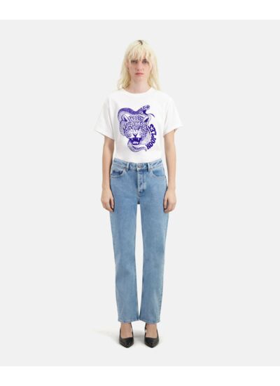Jean Straight Bleu Femme