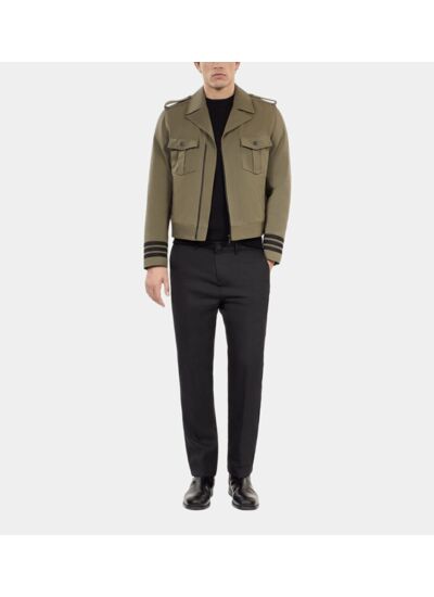 Blouson Style Officier Kaki Homme