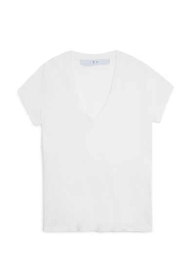 T-Shirt En Lin Col V Rodeo