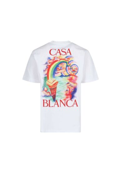 Casablanca T-shirt Nature Teacher Blanc