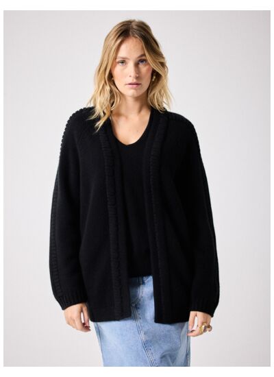 Gilet cachemire Ninoa NOIR