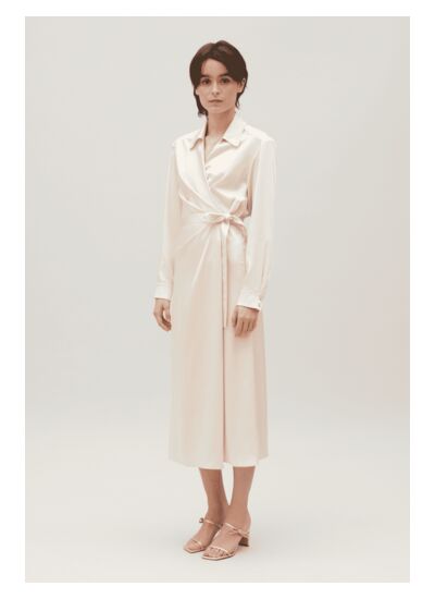 Robe midi portefeuille