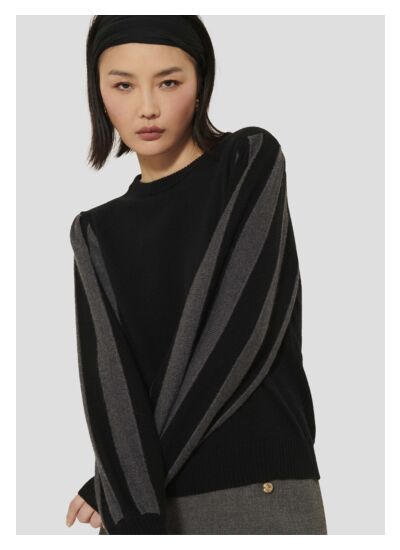 Pull Porthos-Noir en Laine Rws