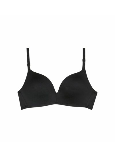 Soutien-gorge triangle à coques noir pour fille Dim Invisible