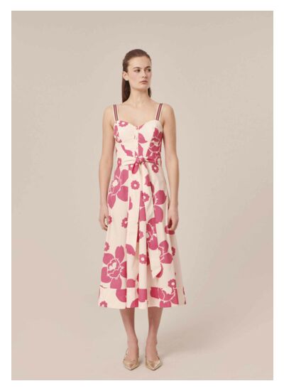 Robe Raquelina-Champagne en Coton