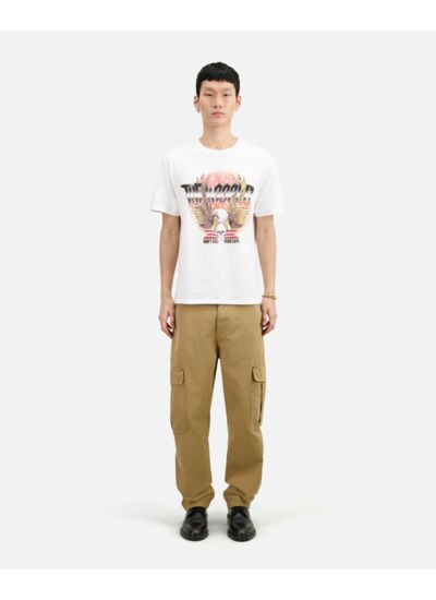 T-Shirt Avec Print Devant Vintage Homme