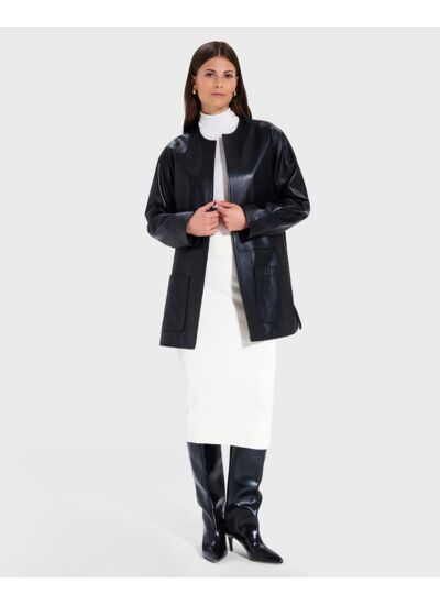 Blouson Manoa Noir en cuir