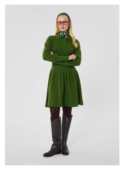 Robe Rosemarie-Cactus en Laine Merinos