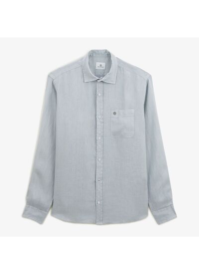 Chemise regular en lin grey