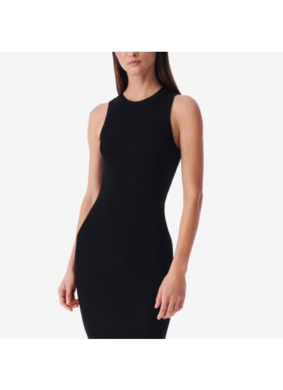 Robe Longue En Maille Côtelee Treva