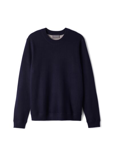 Ras de cou double face - Homme - MARINE