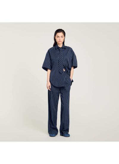 Chemise strassée à cravate