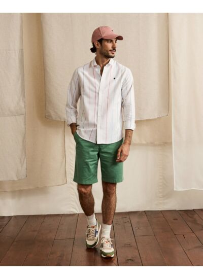 Chemise écrue & multicouleur