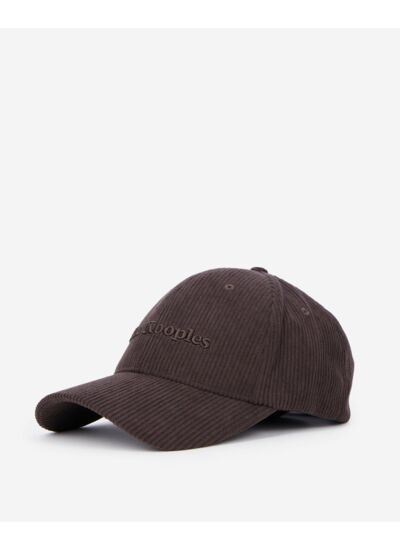 Casquette En Velours Côtelé Marron