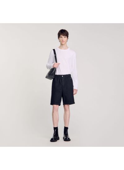 Bermuda en denim brut