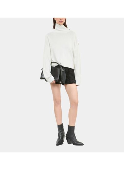 Pull En Laine Et Cachemire Écru Femme