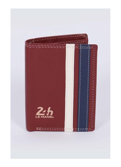 Porte feuille Cuir 24H Walcker Rouge