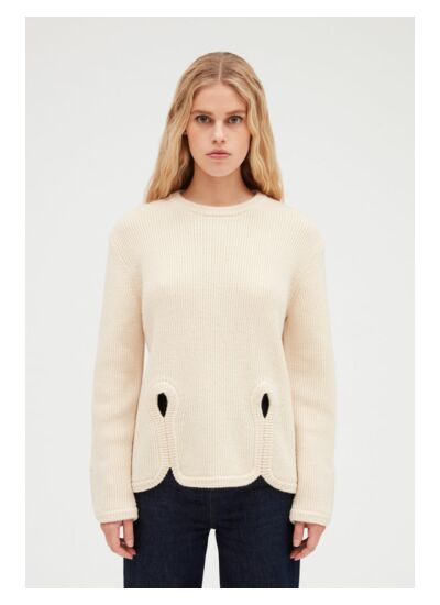 Pull maille ajourée