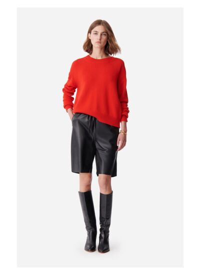 Short Damon En Cuir de Mouton