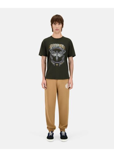 T-Shirt Manches Courtes Avec Print Papillon Devant Homme