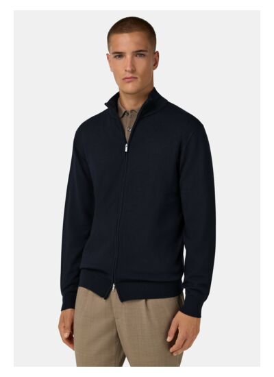 Pull Full Zip En Laine Mérinos