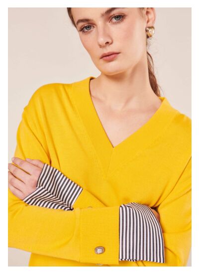 Pull Primrose-Jaune en Laine