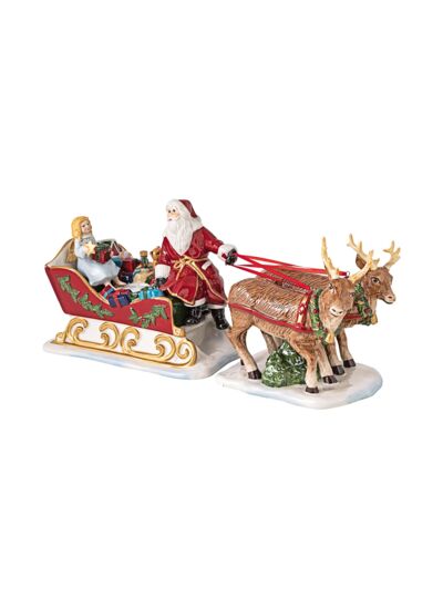 Christmas Toys traîneau, rétro, 36 x 14 x 17 cm