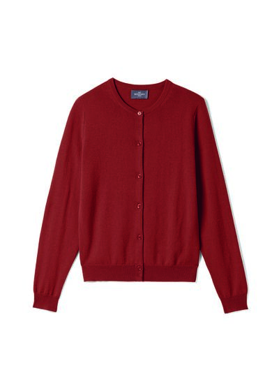 Cardigan classique - Femme - ROUGE BRIQUE