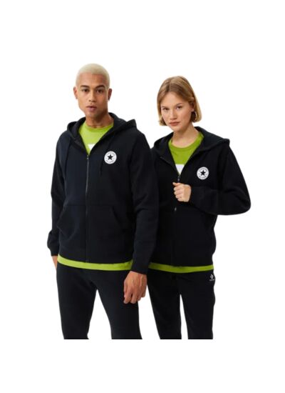 Chuck Patch Screen Print Hoodie Obsidian