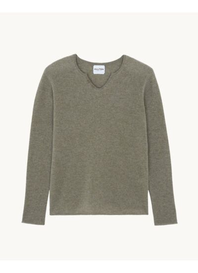 Pull Anton kaki chiné