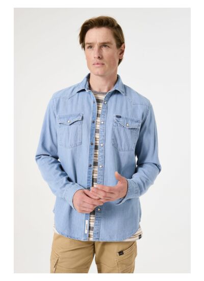 Men Shirt Blue