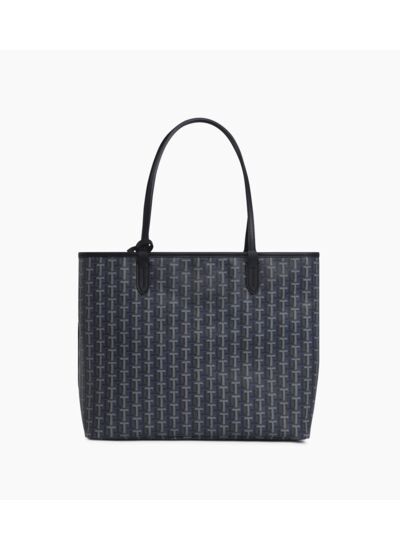 Grand sac cabas horizontal Camille en toile enduite
