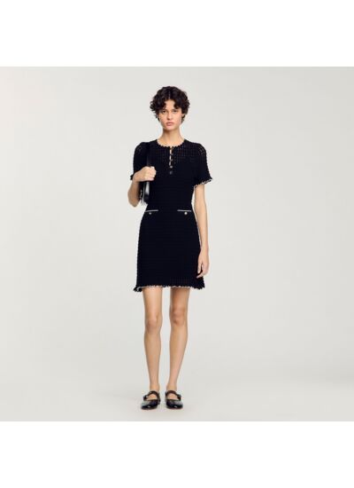 Robe courte en maille