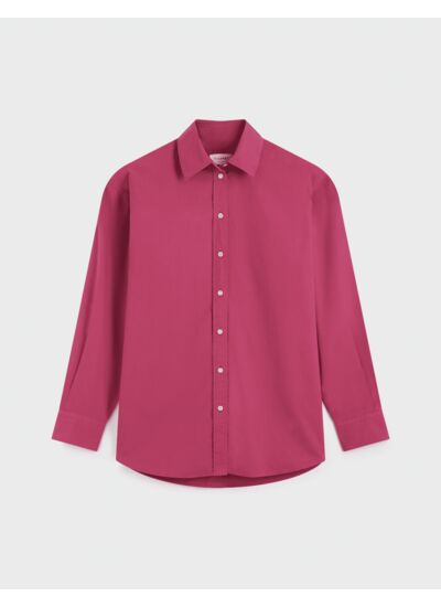 Chemise oversize delina rose fuchsia