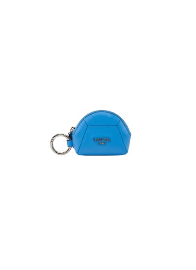 Lettrine De Lancel - Porte Monnaie Demi Lune - Bleu acier
