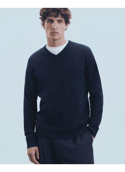Pull Col V Basique