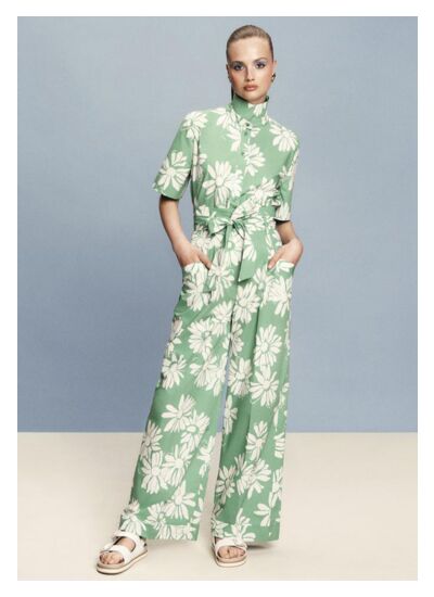 Pantalon Pyla-Vert en Coton