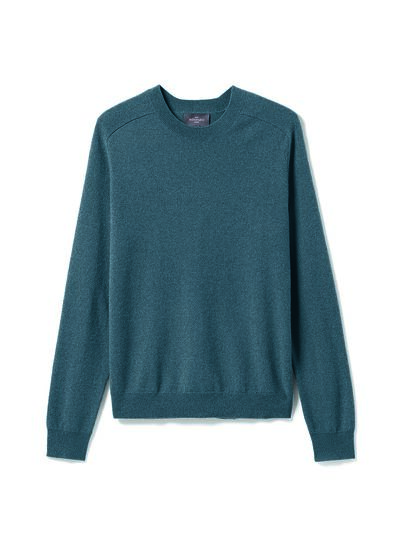 Pull col rond manches marteau - Homme - BLEU MINERAL