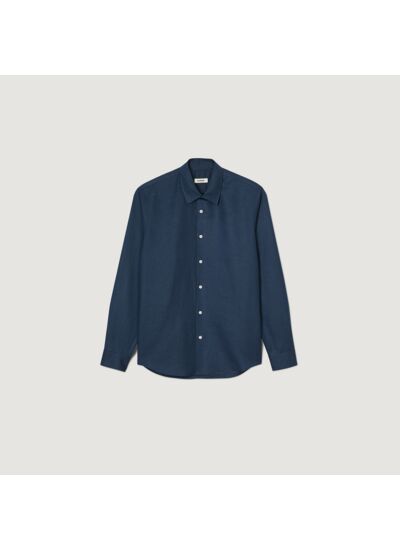 Chemise en coton et lin