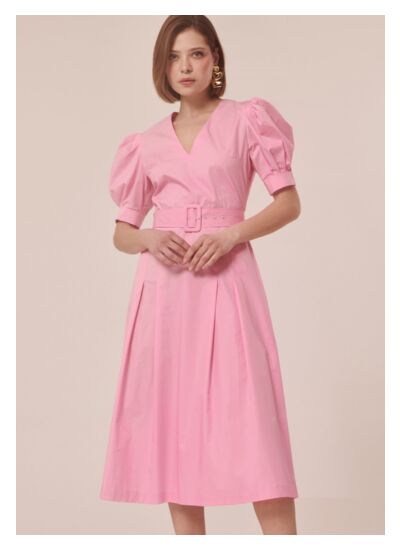 Robe Ranya-Blush en Coton