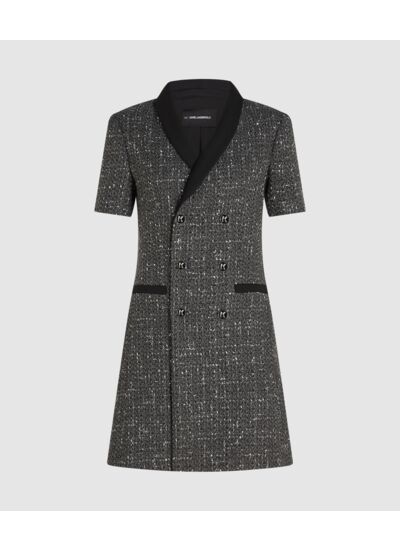 TAILORED BOUCLE BLAZER DRESS