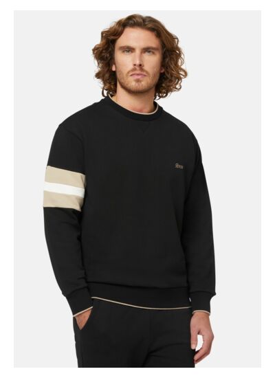 Sweat-Shirt Col Rond En Coton Bio Mélangé
