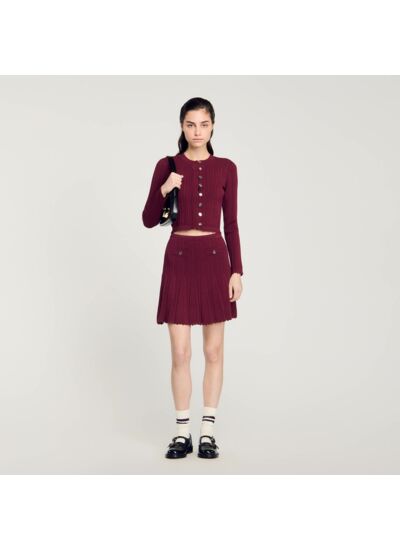 Cardigan en maille torsadée