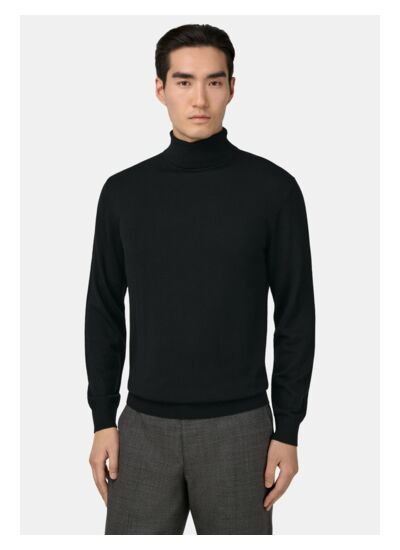Pull Col Roulé En Laine Mérinos